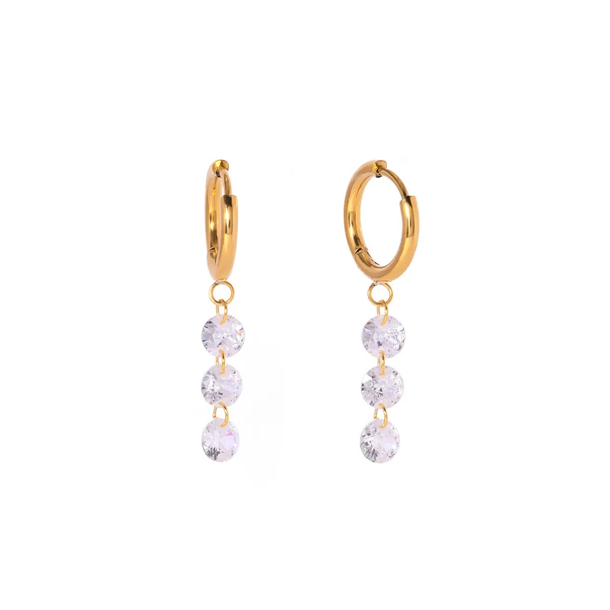 Trio Sparkle Drop Earrings