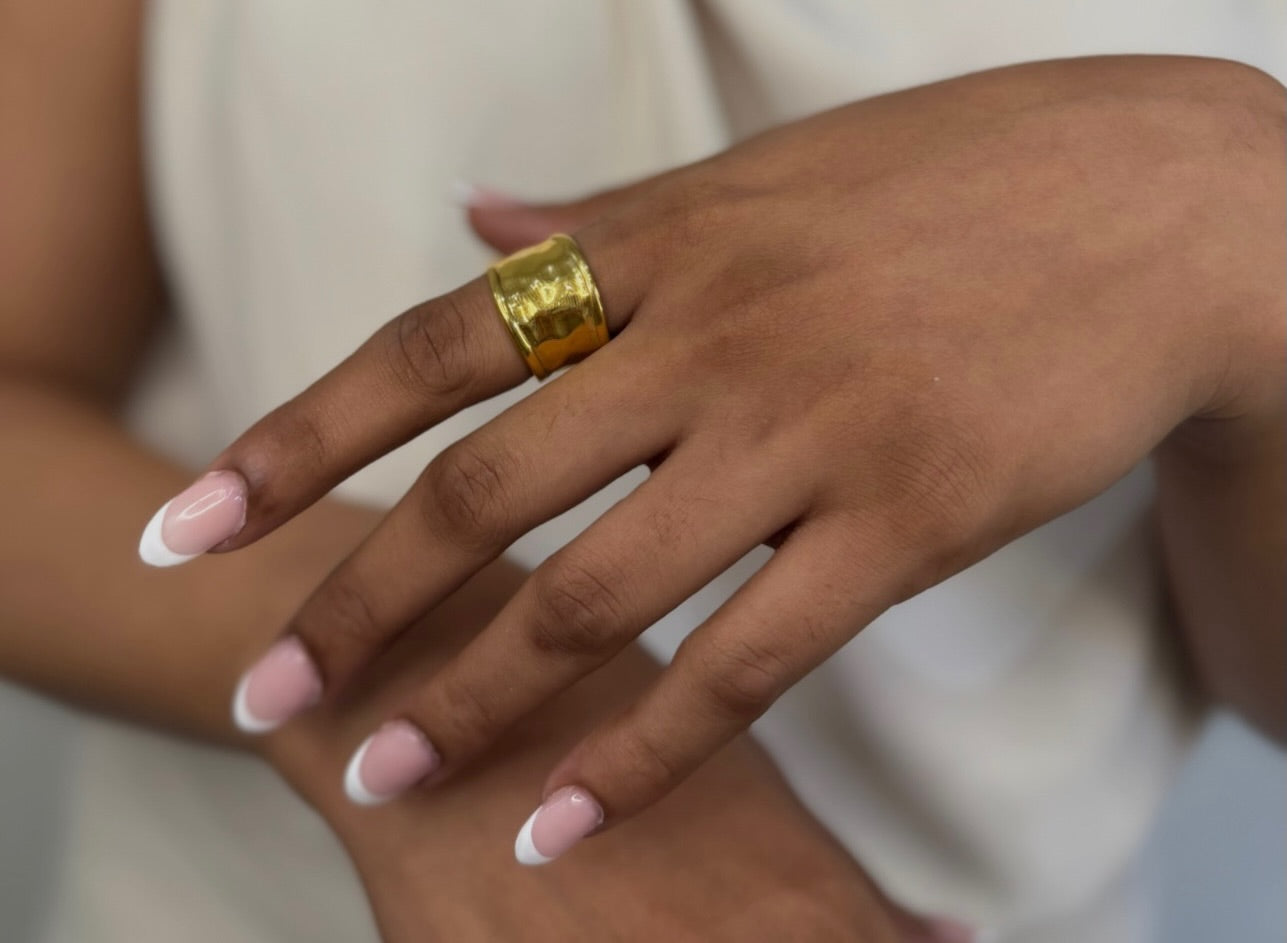 Bold Gold Chunky Ring