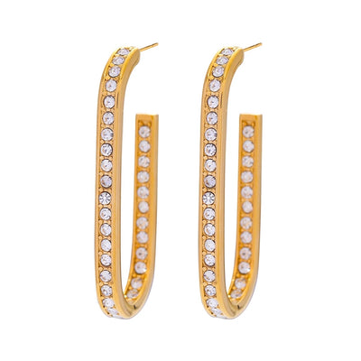 Dazzling Edge Hoops