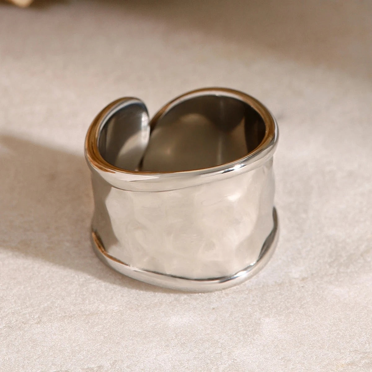 Bold Silver Chunky Ring