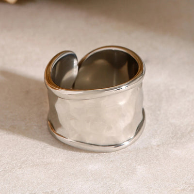 Bold Silver Chunky Ring